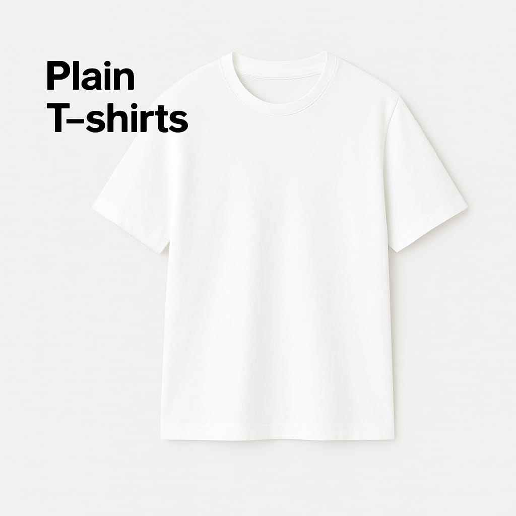 Plain T-shirts