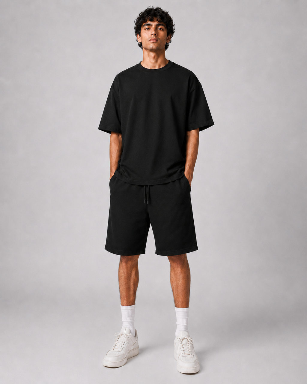"Black Horse Rug" Oversized Back-Print Tee