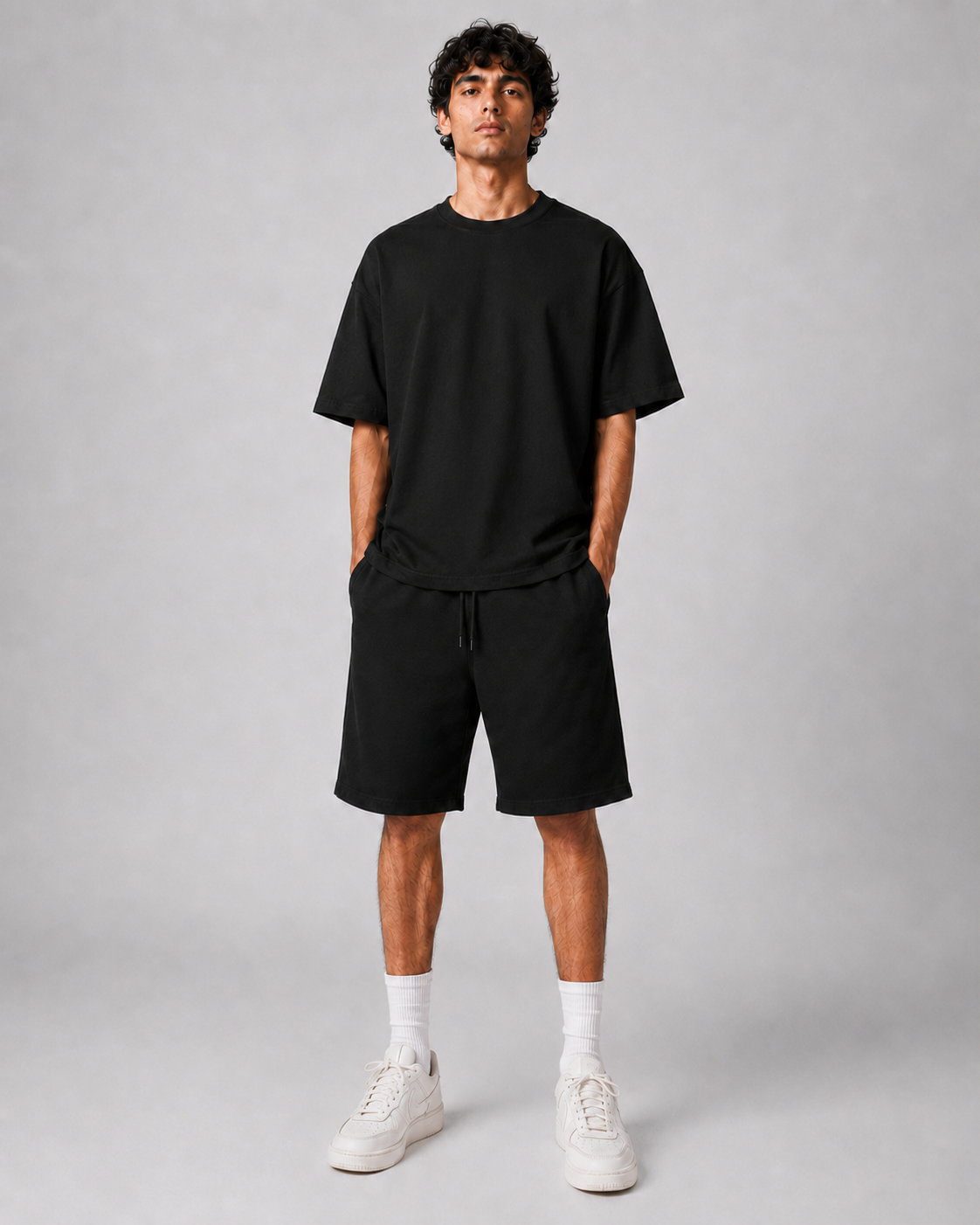 "Black Horse Rug" Oversized Back-Print Tee