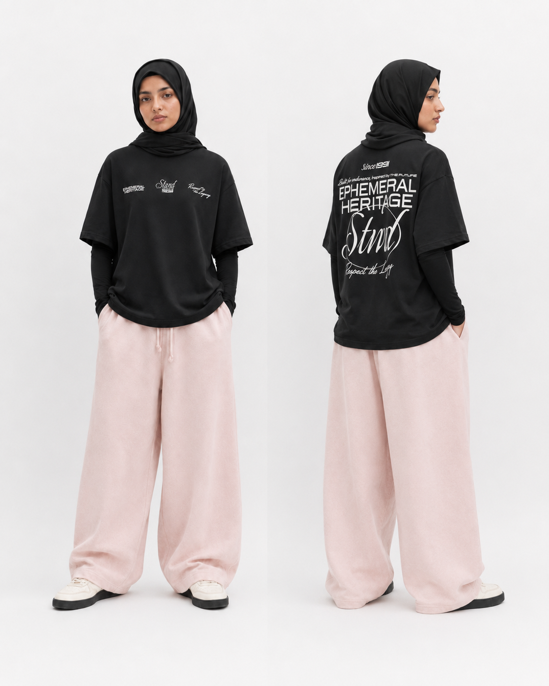 "Ephemeral Heritage" 100% Organic Cotton Streetwear Tee – Women