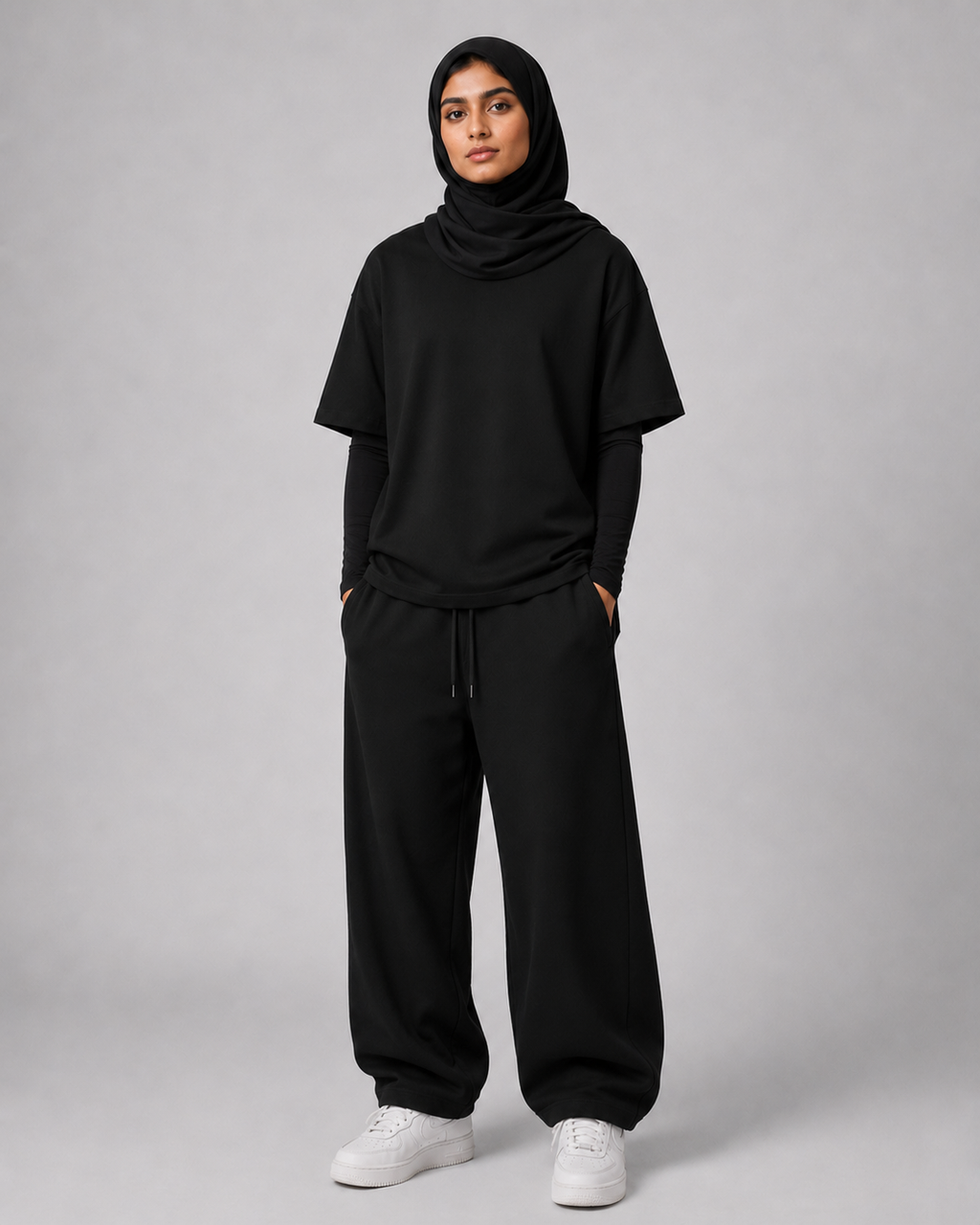 "Black Horse Rug" Oversized Back-Print Tee – Women