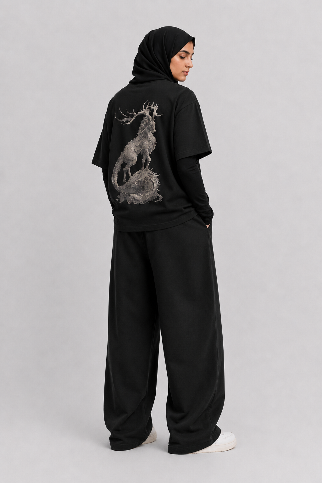 "Mystic Beast" High-Resolution Graphic Streetwear Tee – Women