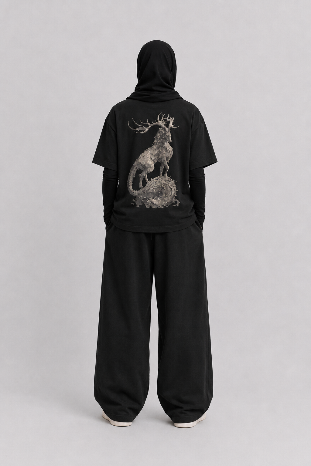"Mystic Beast" High-Resolution Graphic Streetwear Tee – Women