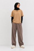 Premium Fine Jersey Oversized Drop Shoulder Tee – Women